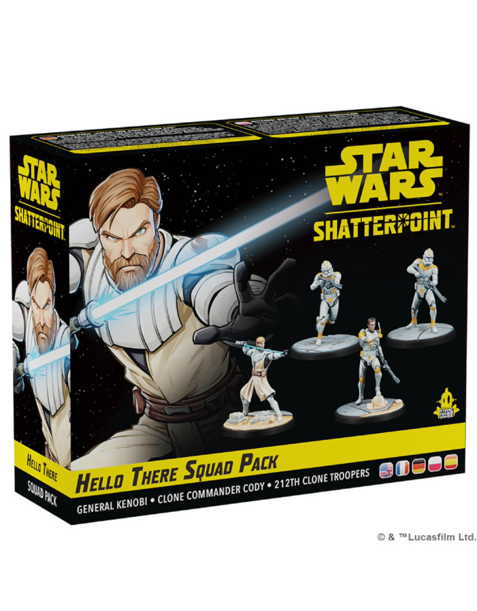 Atomic Mass Games Star Wars Shatterpoint Hello There General Obi-Wan Kenobi Squad Pack