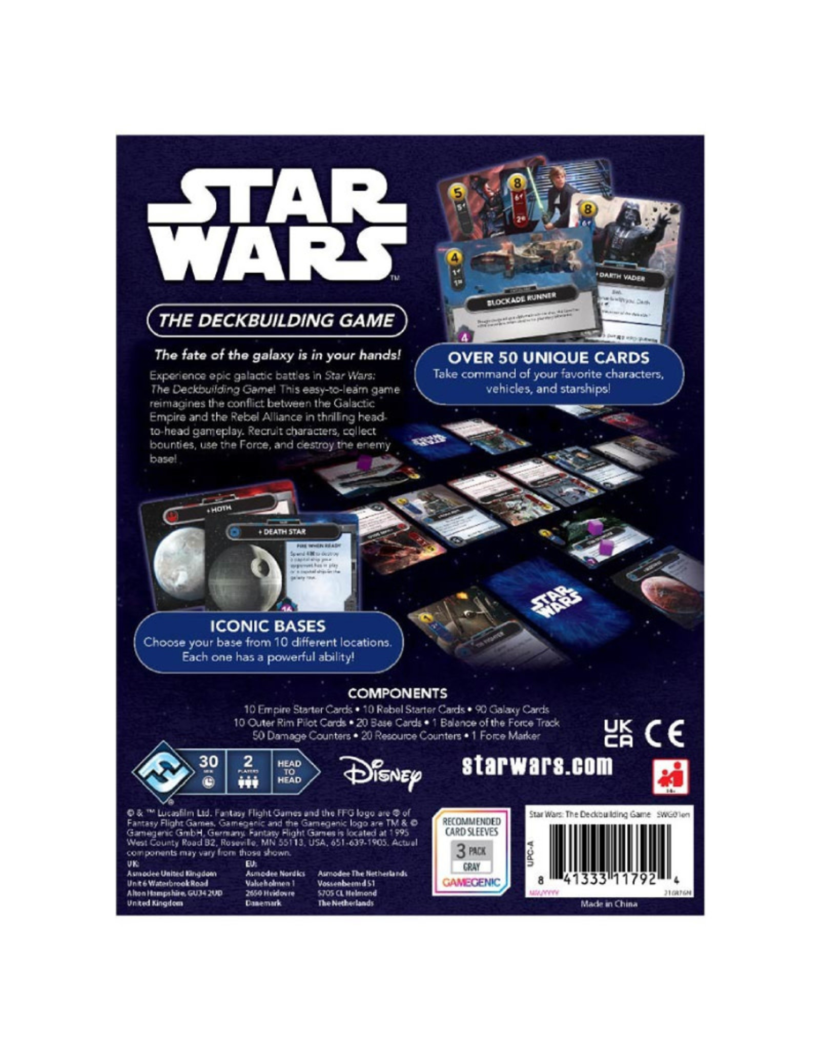 Fantasy Flight Games Star Wars The Deck Building Game