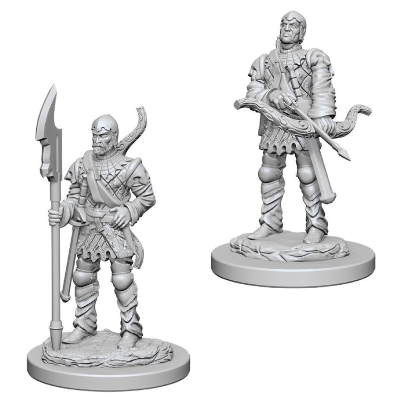 Wizkids Deep Cuts Unpainted Minis: Town Guards