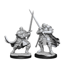 Wizkids D&D Unpainted Minis: Half-Orc Paladin Male