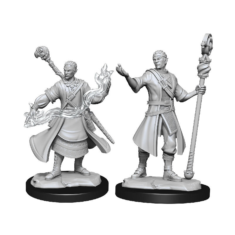 Wizkids D&D Unpainted Minis: Half-Elf Wizard Male