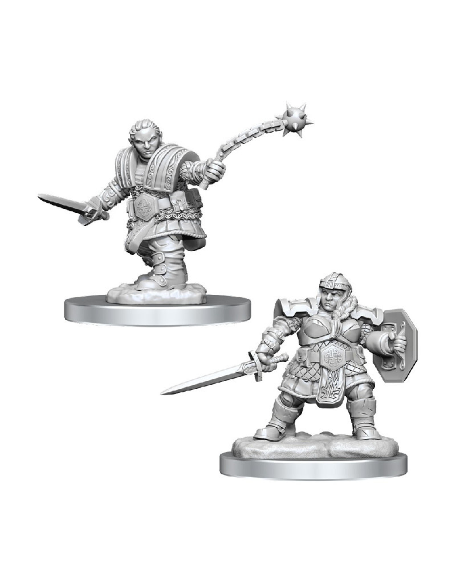 Wizkids D&D Unpainted Minis: Dwarf Fighter Female