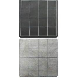 Chessex Megamat: 1in Reversible Black-Grey Squares
