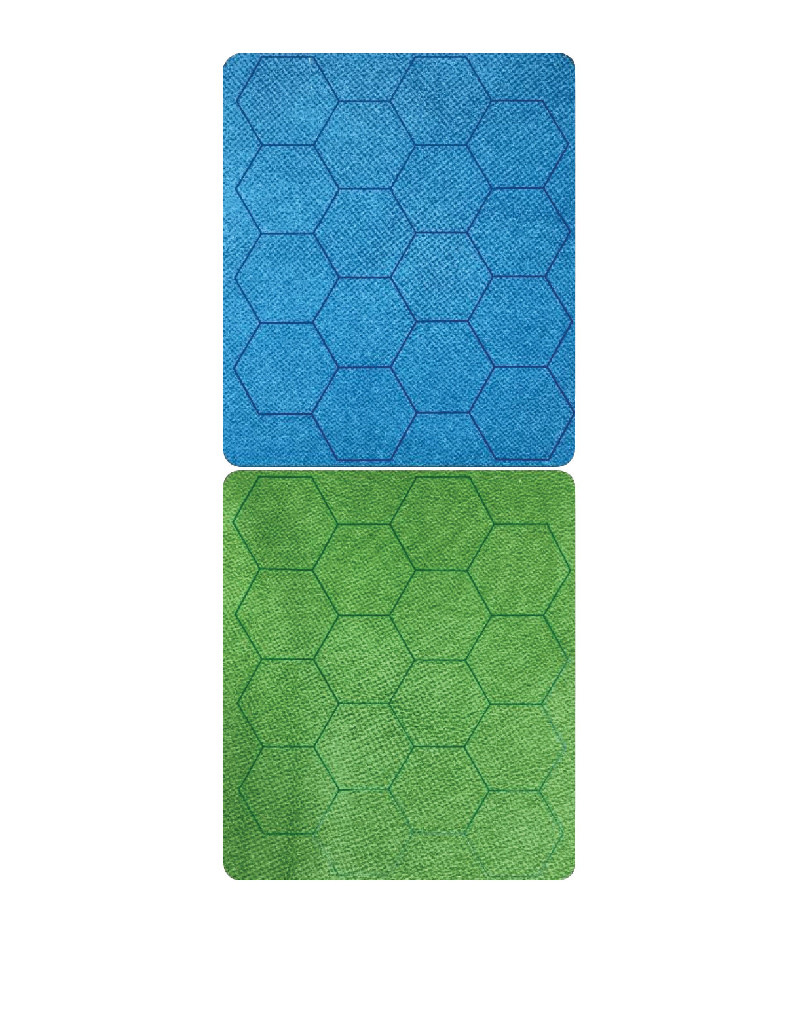 Chessex Battlemat 1in Reversible Blue Green Hex 24 X 26 Game Night chessex-battlemat-1in-reversible-blue-green-hex-24-x-26-game-night