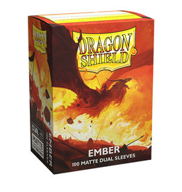 Dragon Shield Sleeves: Dragon Shield Matte Dual (100) Ember