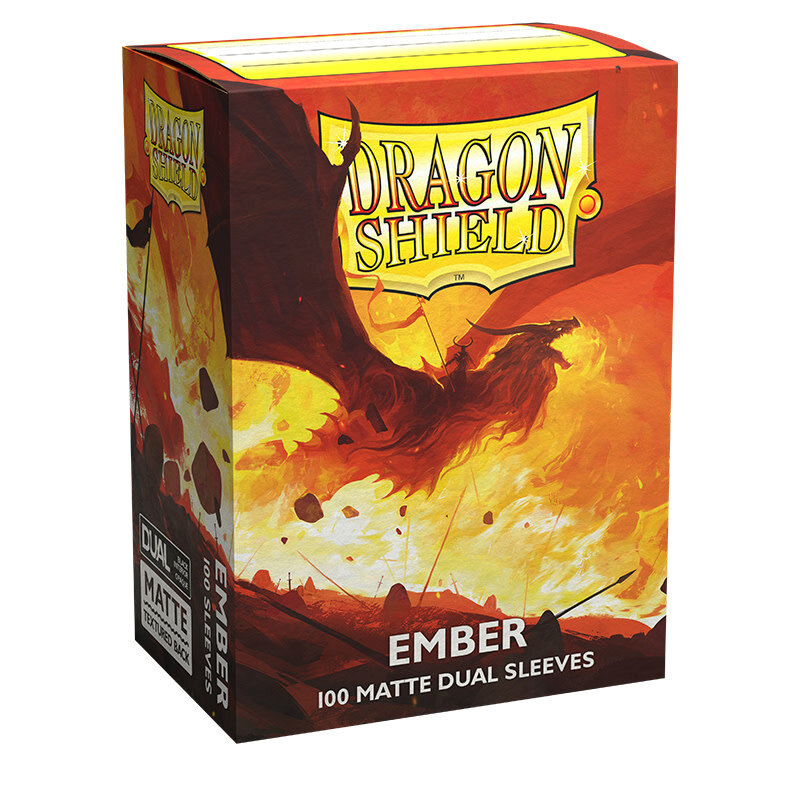 Dragon Shield Sleeves: Dragon Shield Matte Dual (100) Ember