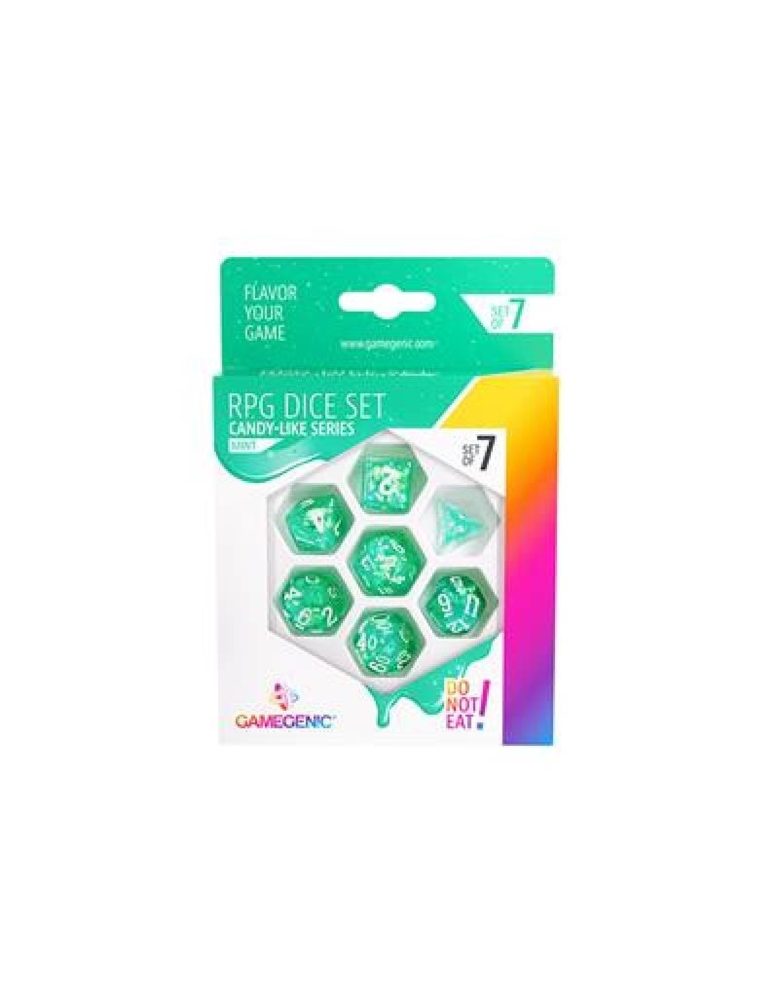 GameGenic RPG Dice (7) Candy-Like Series Mint