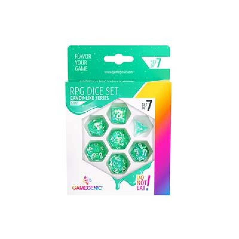 GameGenic RPG Dice (7) Candy-Like Series Mint