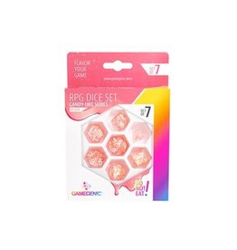 Polyhedral Dice Set (7) Candy-Like Series Peach