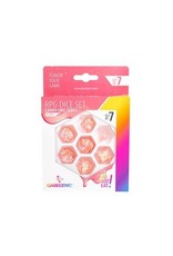 GameGenic RPG Dice (7) Candy-Like Series Peach