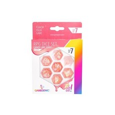 GameGenic RPG Dice (7) Candy-Like Series Peach