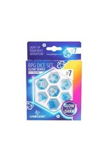 GameGenic RPG Dice (7) Glow Series Icy Crumbs