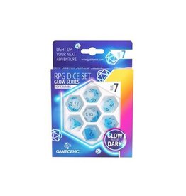 GameGenic RPG Dice (7) Glow Series Icy Crumbs