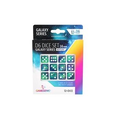 Dice Set D6 16mm (12) Galaxy Series Neptune