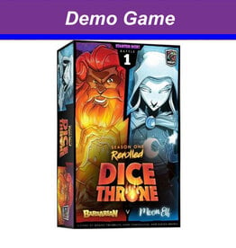 Roxley Games (DEMO) Dice Throne Season 1 Barbarian Vs Moon Elf. Free to play in store!