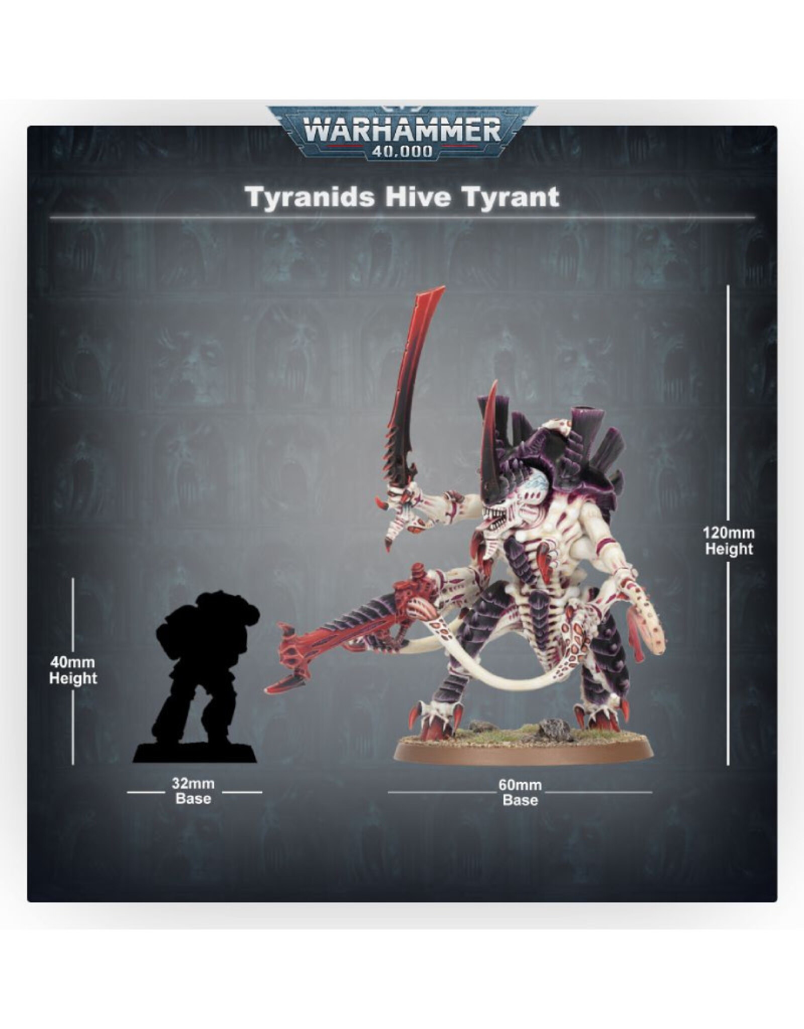Games Workshop Warhammer 40K Tyranid Hive Tyrant (Swarmlord)
