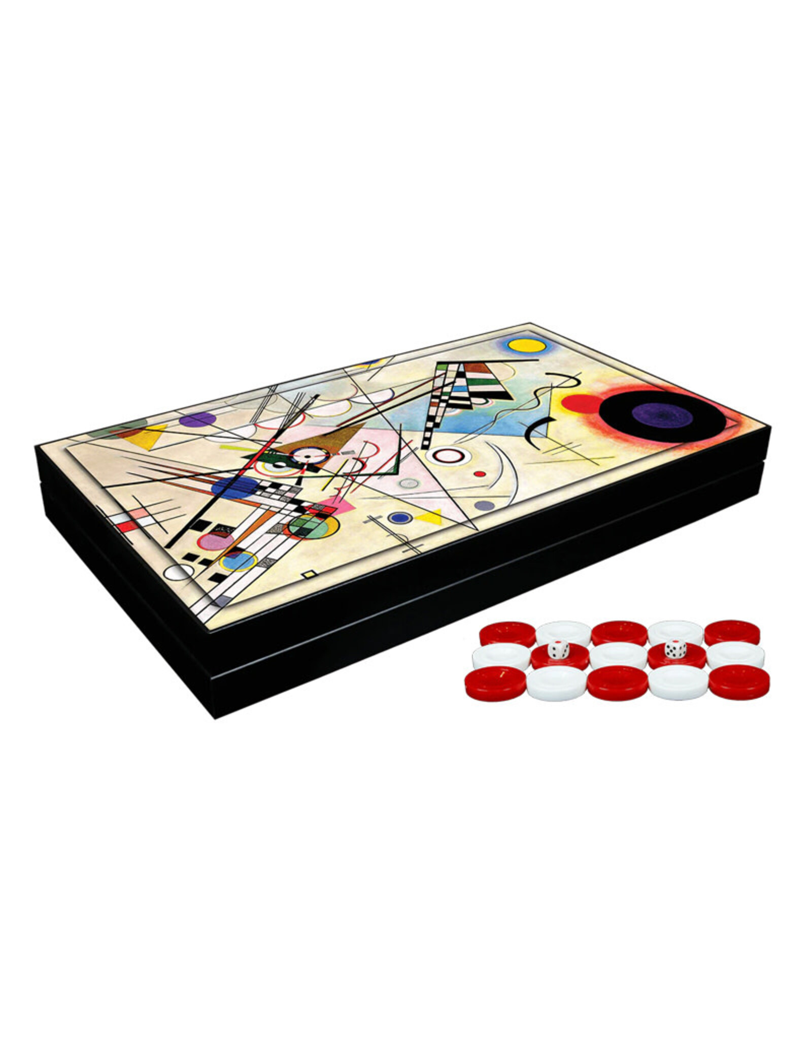 Worldwise Imports Backgammon Kandinsky Decoupage