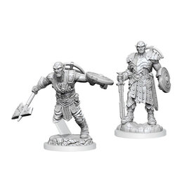 Wizkids D&D Unpainted Minis: Earth Genasi Fighter