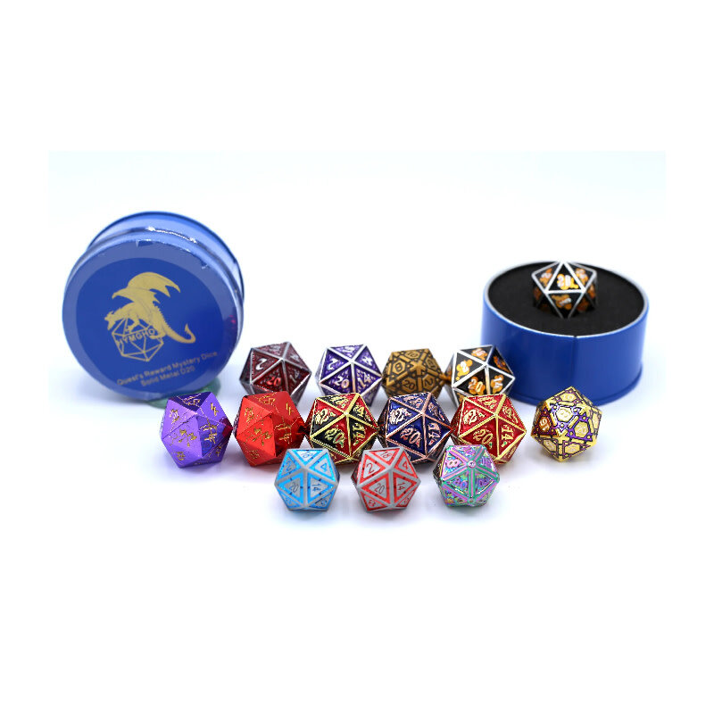 Hymgho Premium Dice Hymgho D20 Metal Mystery Die: Quest's Reward
