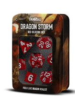 FanRoll Dragon Storm Silicone Dice Set: Red Dragon Scales (7)