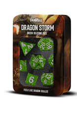 FanRoll Dragon Storm Silicone Dice Set: Green Dragon Scales (7)