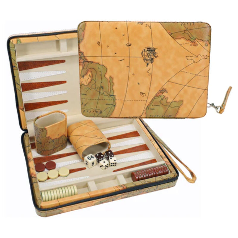Backgammon 15 Inch Map Design