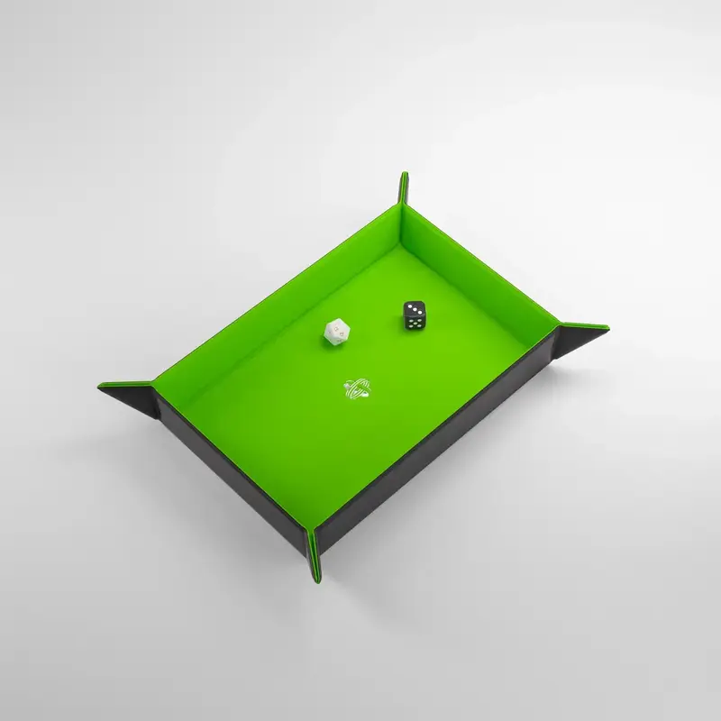 Magnetic Dice Tray: Rectangular Green