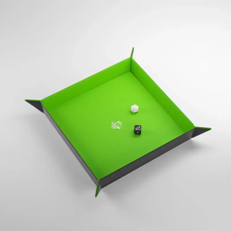 Magnetic Dice Tray: Square Green