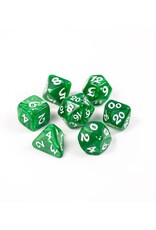 Die Hard Dice 7pc RPG Set - Essentials - Green w/White