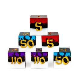 Hymgho Premium Dice Pokemon Damage Counter Set (6)