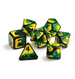 Die Hard Dice Die Hard Dice Polyhedral Dice Set (7) Drakona Embers Bacu