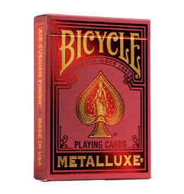 United States Playing Card Co Playing Cards: Bicycle: Metalluxe Red