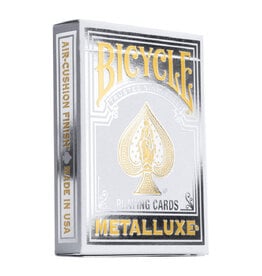 United States Playing Card Co Playing Cards: Bicycle: Metalluxe Silver