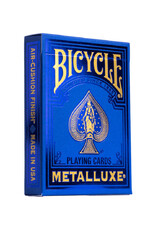 United States Playing Card Co Playing Cards: Bicycle: Metalluxe Blue