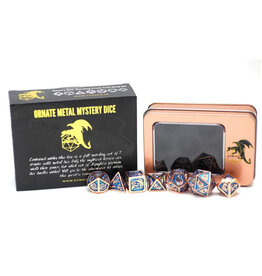Hymgho Premium Dice Metal Polyhedral Dice Set: Molded Mystery (7)