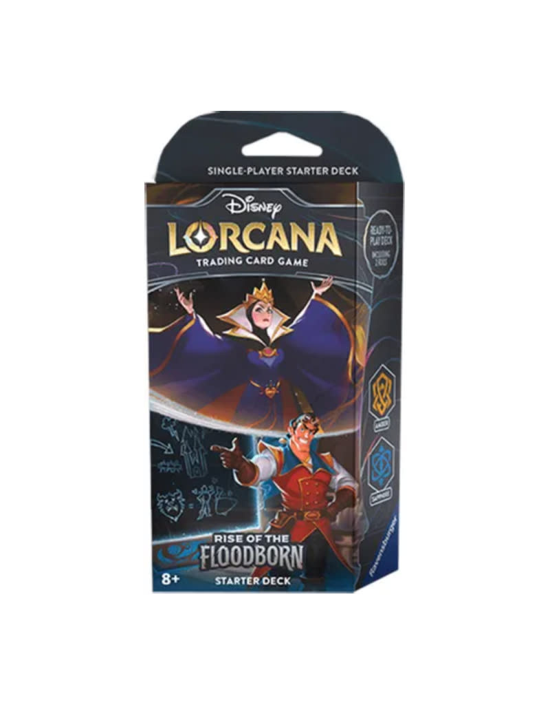 Disney Lorcana Starter Deck: Rise of the Floodborn Amber