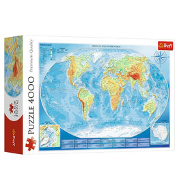 Trefl Large Physical Map of the World Puzzle 4000 PCS