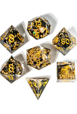 Hymgho Premium Dice Hymgho Polyhedral Dice Set (7) Captured Magic Tainted Treasures
