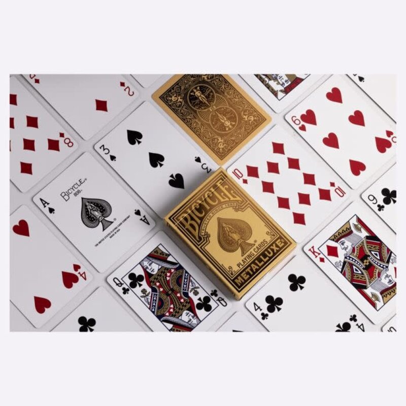 United States Playing Card Co Playing Cards: Bicycle: Metalluxe Gold