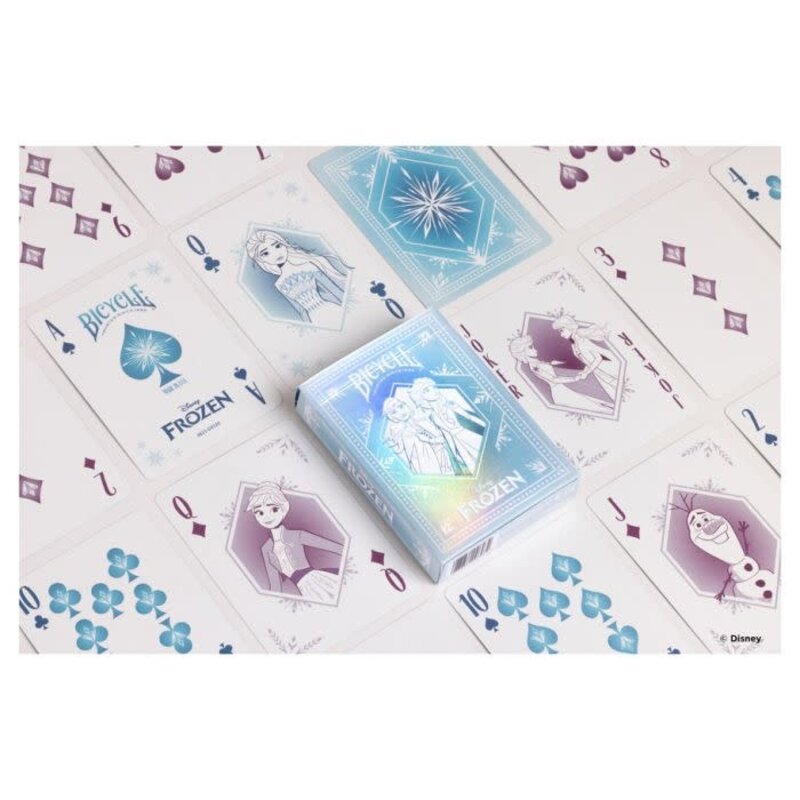 United States Playing Card Co Playing Cards: Bicycle Disney Frozen Blue