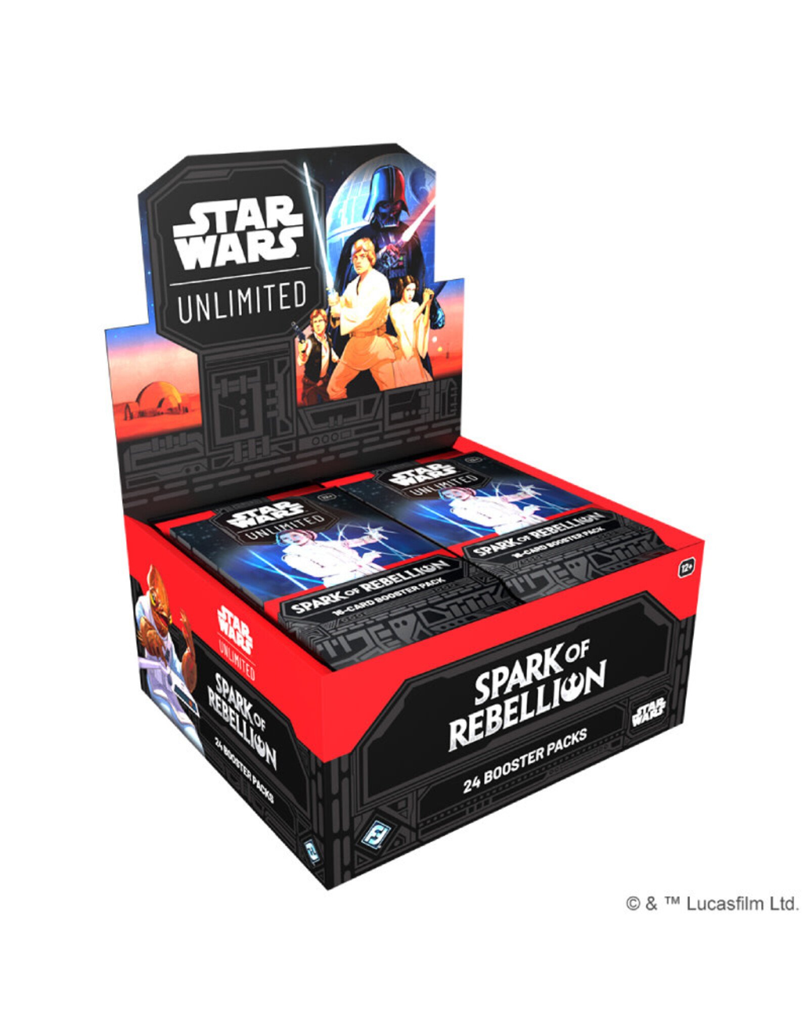 Fantasy Flight Games (Reprint Expected May/June 2024) Star Wars Unlimited Spark of Rebellion Booster Box (24)