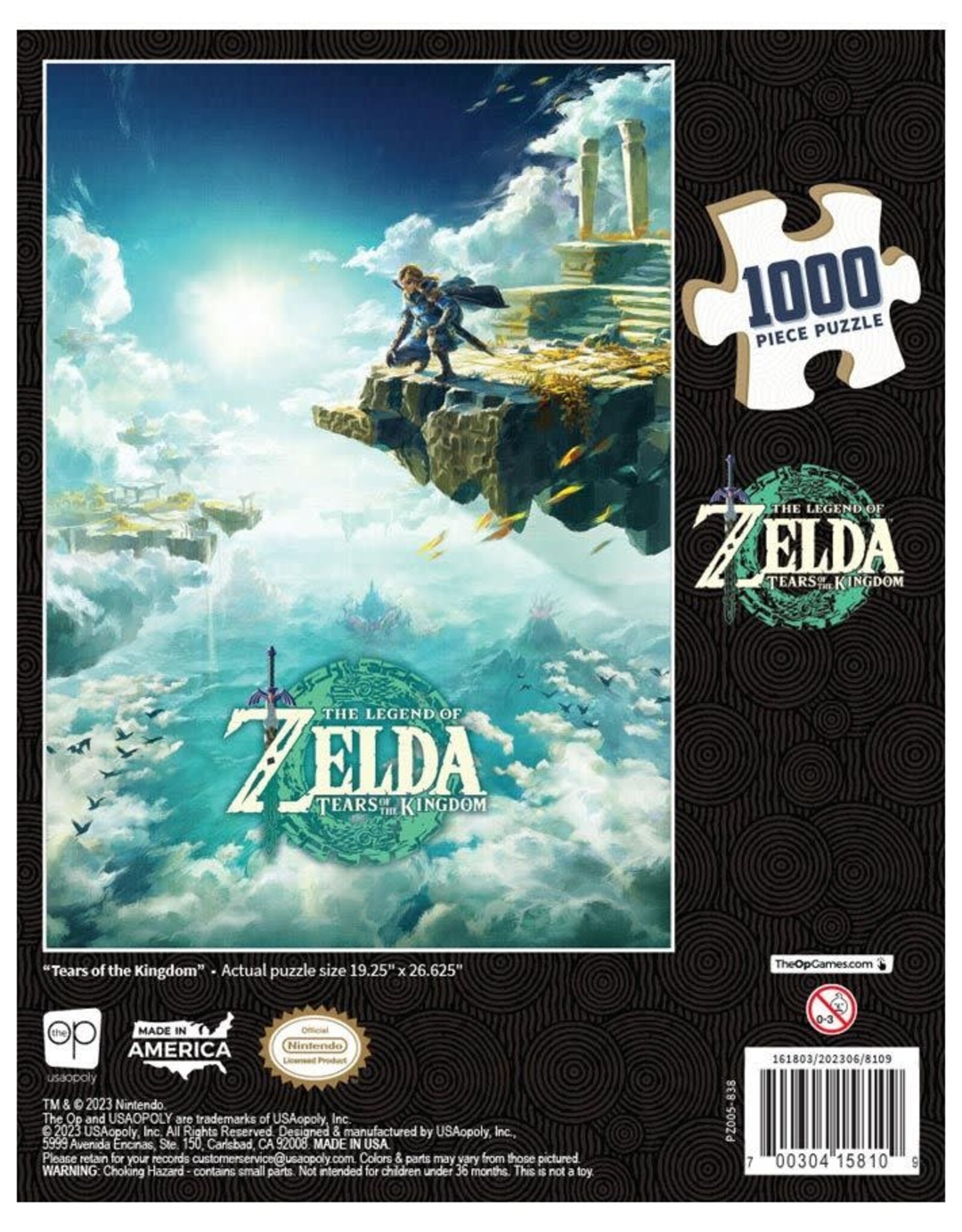 USAopoly Zelda Tears of the Kingdom Puzzle 1000 PCS