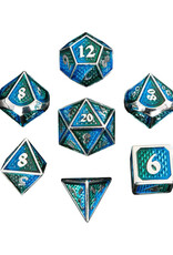 Hymgho Premium Dice Hymgho Metal Polyhedral Dice (7) Behemoth Green Blue