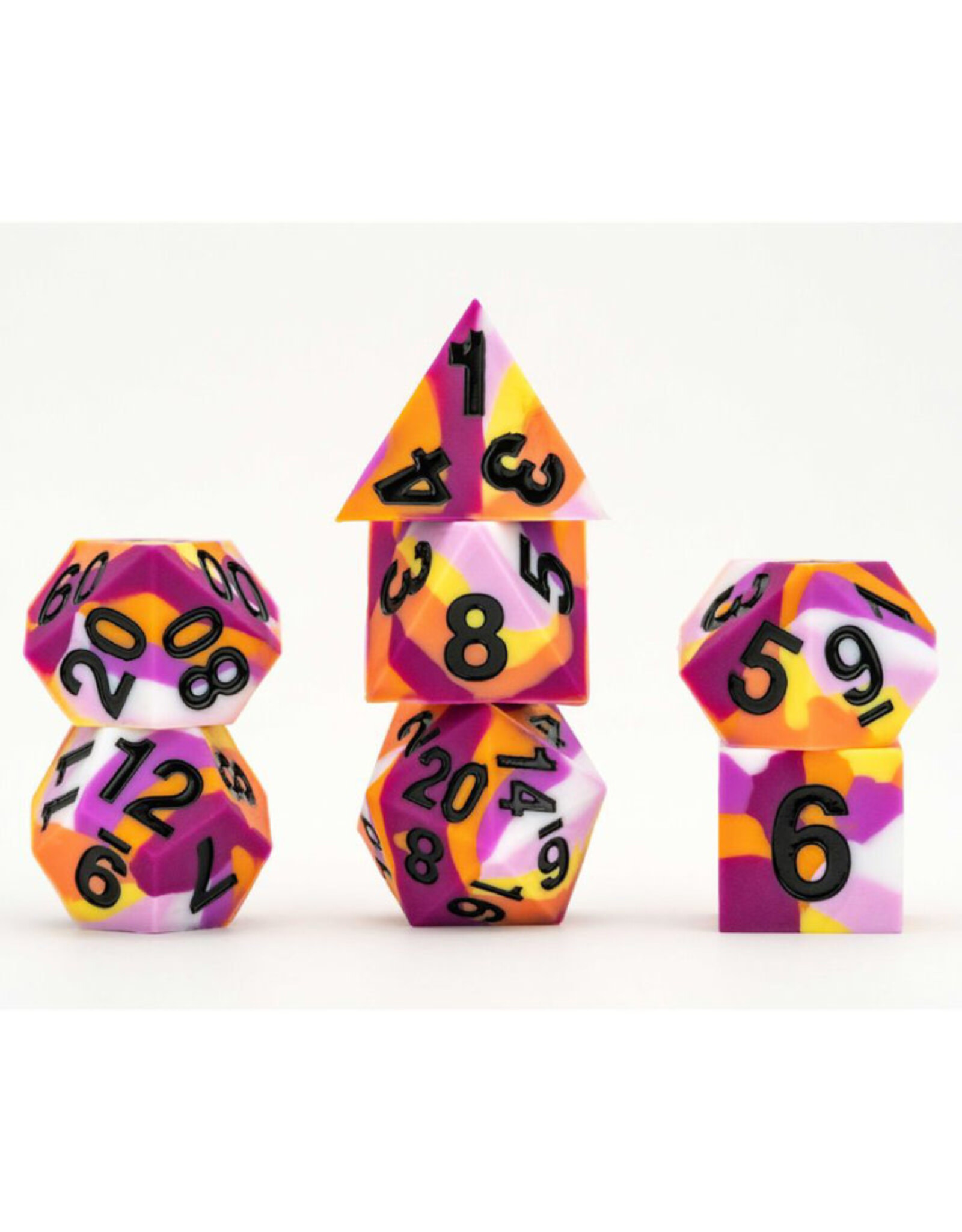 FanRoll Pride Polyhedral Dice Set (7) Lesbian