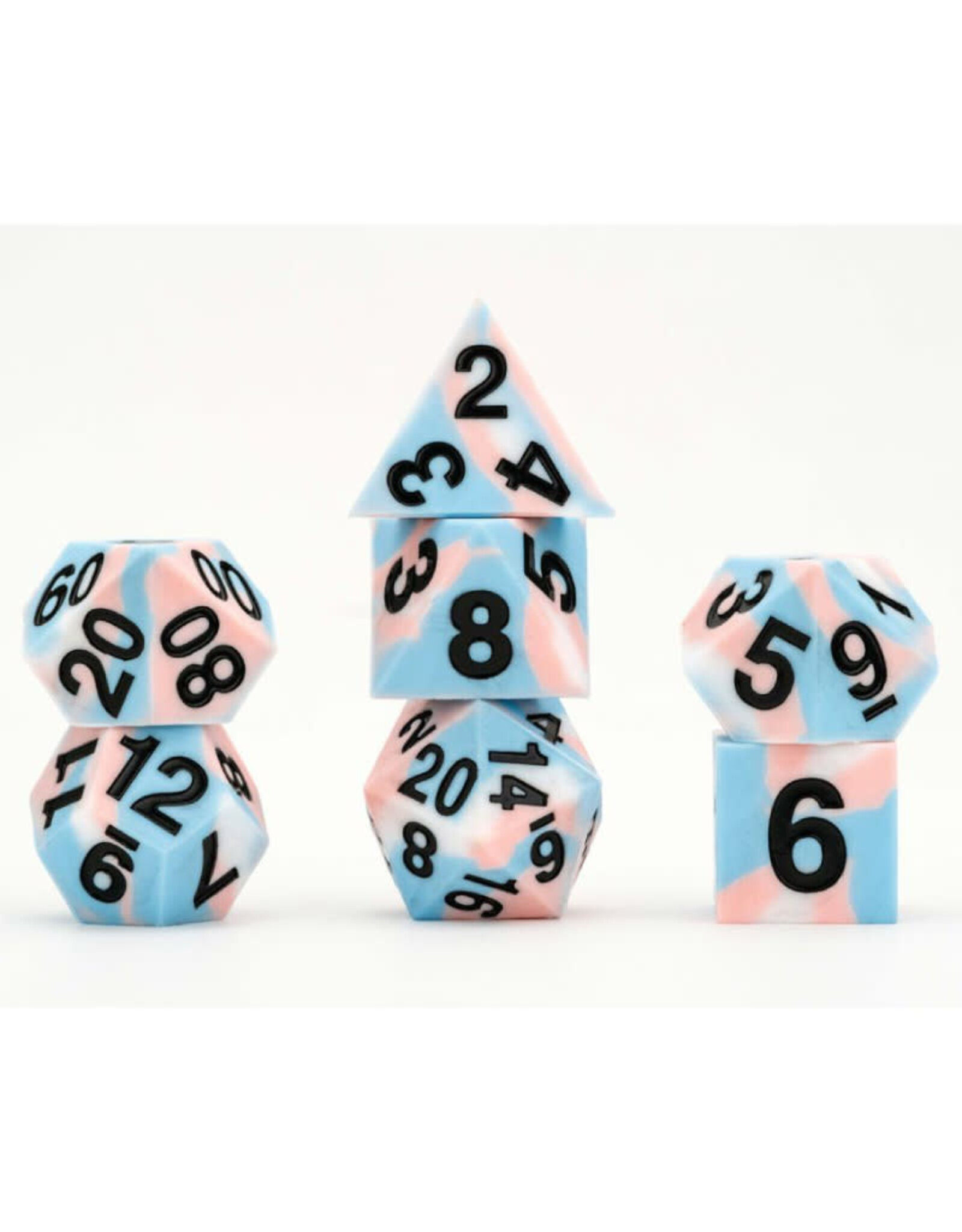 FanRoll Fanroll RPG Dice (7) Pride Transgender