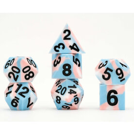 FanRoll Fanroll RPG Dice (7) Pride Transgender