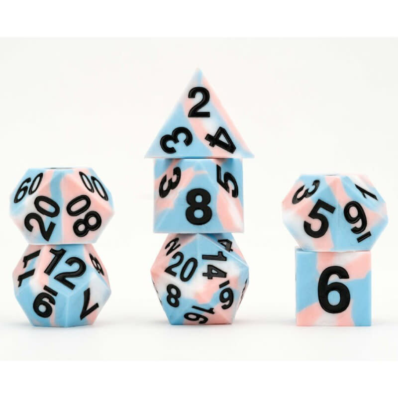 FanRoll Fanroll RPG Dice (7) Pride Transgender