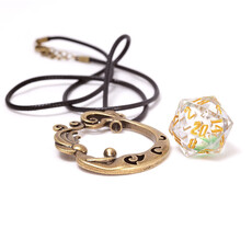 Misc Mermaid D20 Necklace