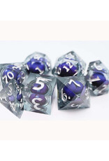 Misc Foam Brain Games Polyhedral Dice (7) Purple Cyclops