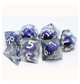 Misc Foam Brain Games Polyhedral Dice (7) Purple Cyclops